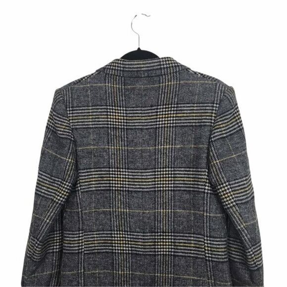 AlexaChung Gray Plaid Double Breasted Felted Coat Alexa Chung Size US 4 - 6 - Picture 6 of 10